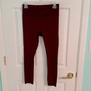 Athleta dark maroon leggings